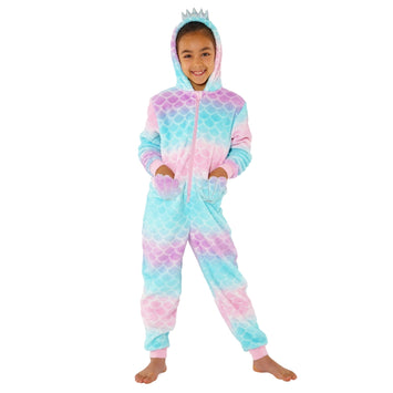 Girls Mermaid Ombre Dressing Gown