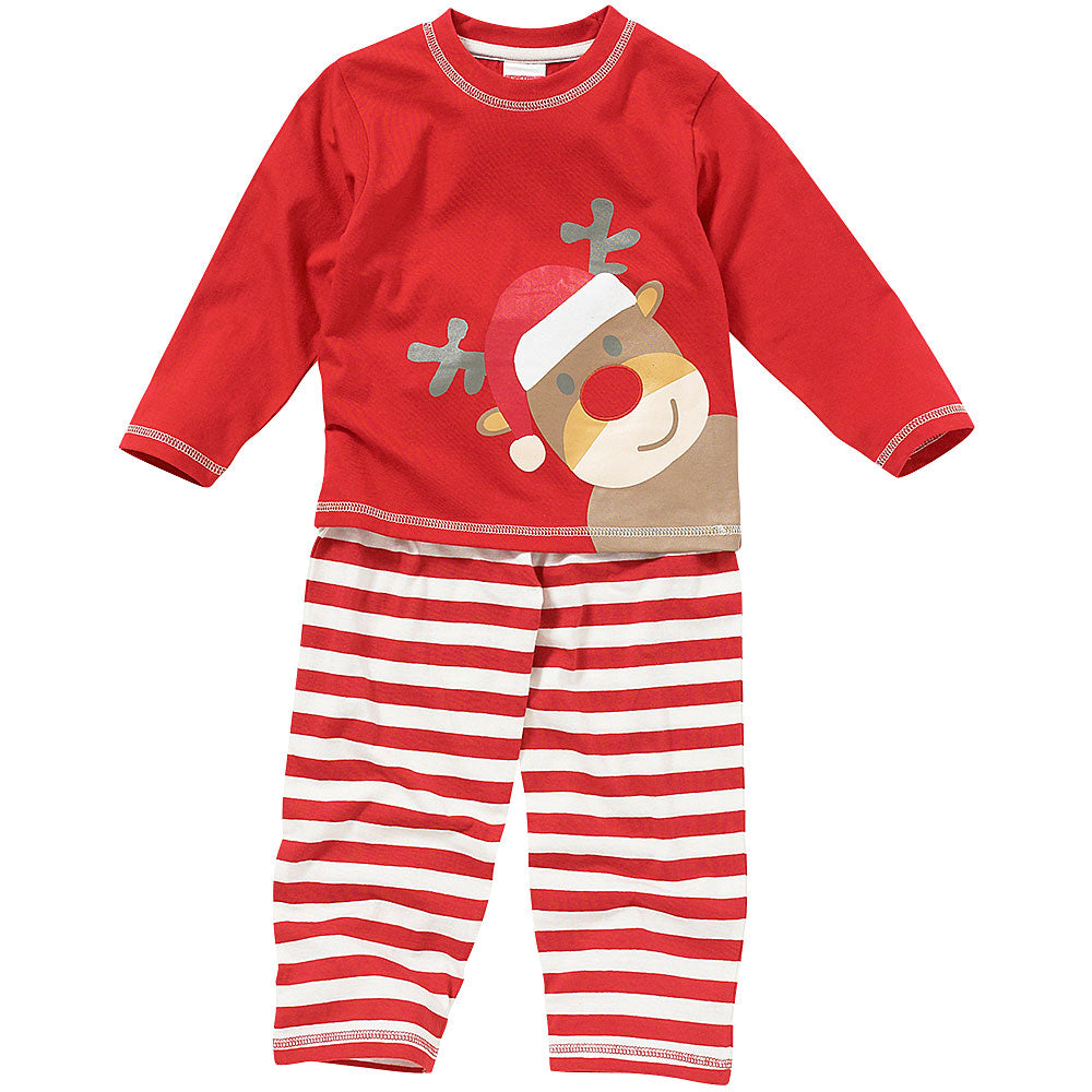 Cute Christmas Reindeer Striped Pyjamas - By The ClothingOutlet ?????????? www.theclothingoutlet.co.uk