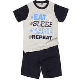 Boys Eat Sleep Game Repeat Shortie Pyjamas
