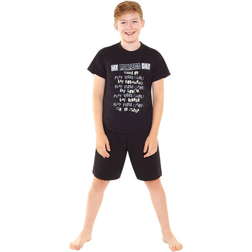 Boys Perfect Day Gaming Shortie Pyjamas
