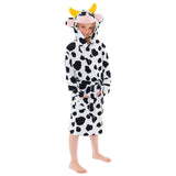 Cow Black & White Dressing Gown Robe