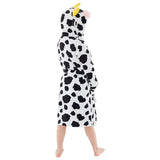 Cow Black & White Dressing Gown Robe