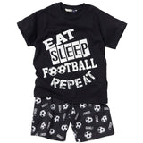 Football Print Shortie Pyjamas