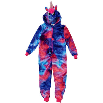 Bright Tie Dye Unicorn Onesie