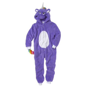 Purple Glitter Unicorn Onesie