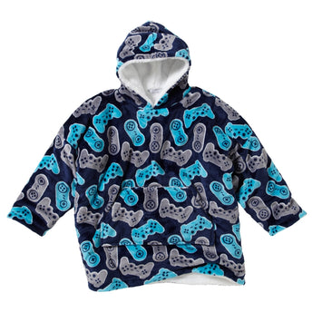Boys Fleece Oodie Wearable Blanket Oversized Sweatshirt