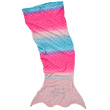 Rainbow Mermaid Tail Novelty Sleeping Blanket