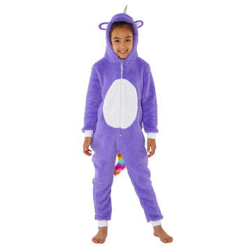 Purple Glitter Unicorn Onesie