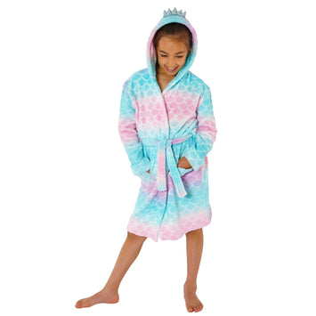FZOSM Girls Unicorn Dressing Gown Soft Hooded Robe Sleepwear with Unicorn  Slippers - Gifts for Girls (Bright Purple, 4-5 Years) : Amazon.co.uk:  Fashion