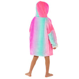 Oversized Fluffy Wearable Ombre Oodie