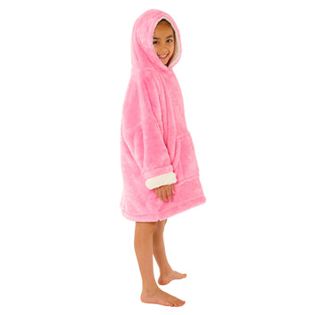 Girls pink wearable blanket