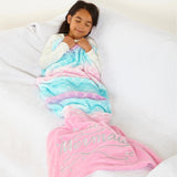 Mermaid Tail Ombre Novelty Sleeping Blanket