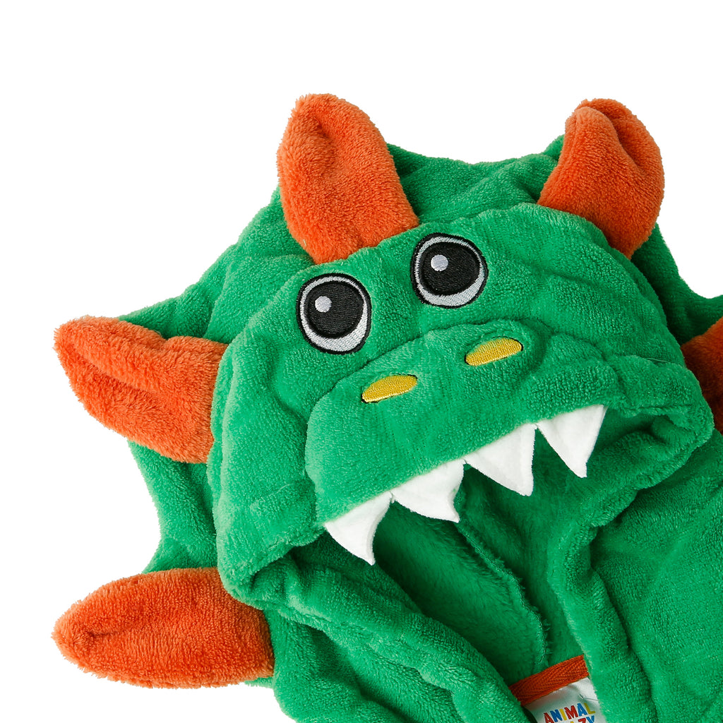 Green Red Boys Dinosaur Onesie - Main Image