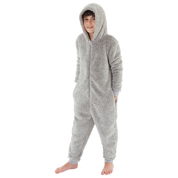 Boys Shaggy Fleece Onesie