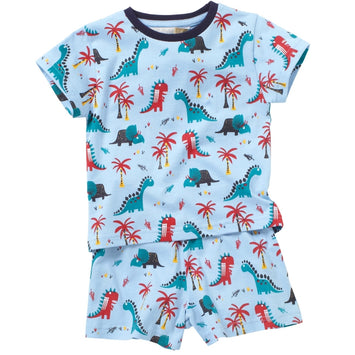 Boys Dinosaur Shortie Pyjamas