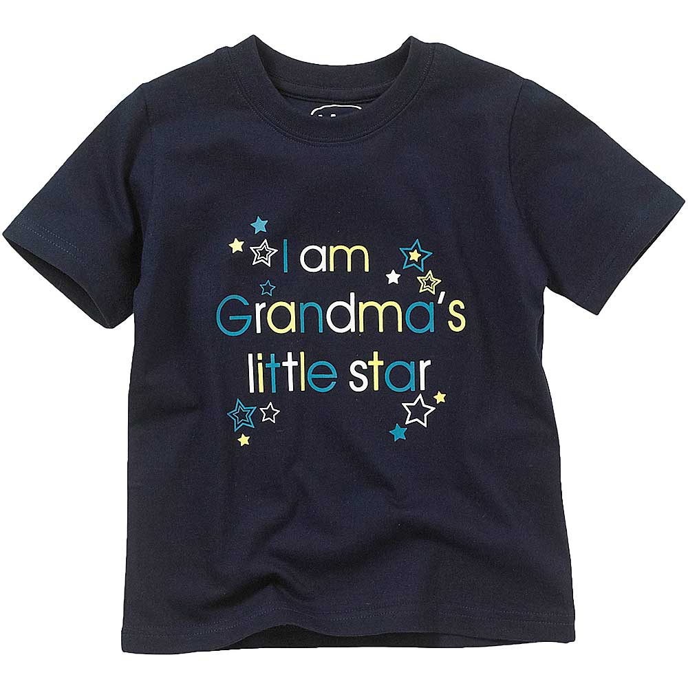 I Am Grandma's Navy Blue Little Star T-Shirt