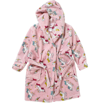 Pink Pattern Unicorn Dressing Gown