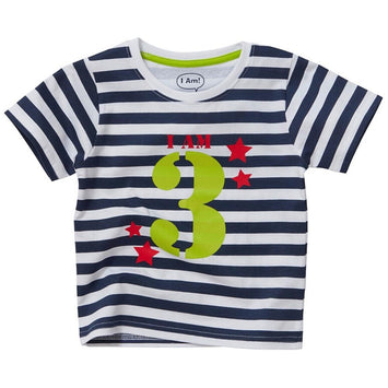 Boys I Am 3 Birthday Short Sleeve T-Shirt