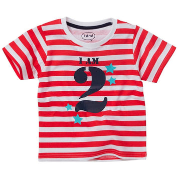 Boys I Am 2 Birthday Short Sleeve T-Shirt
