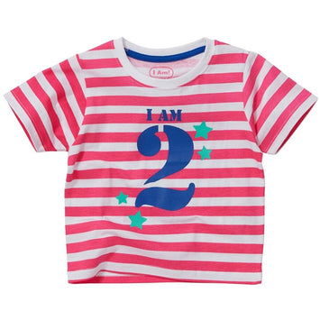 Girls I Am 2 Birthday Short Sleeve T-Shirt