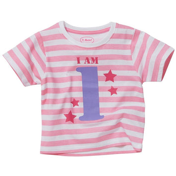 Girls I Am 1 Birthday Short Sleeve T-Shirt