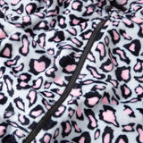 Hooded wearable blanket - leopard
