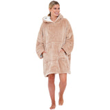 Adult Fluffy Fleece Wearable Hoodie Blanket