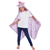 Unicorn Hooded Cuddle Blanket