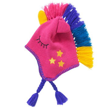 Girls Unicorn Knitted Winter Hat