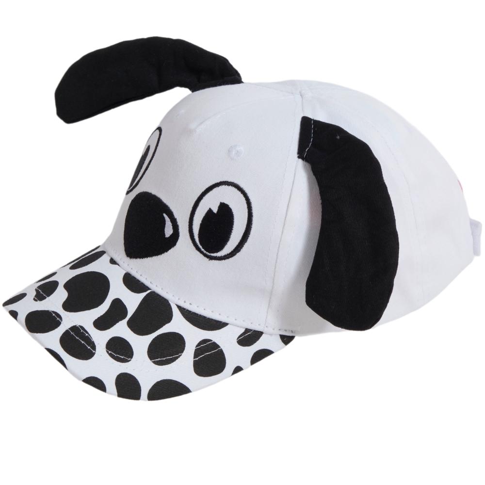 Child's White & Black Dalmatian 3D Peak Cap