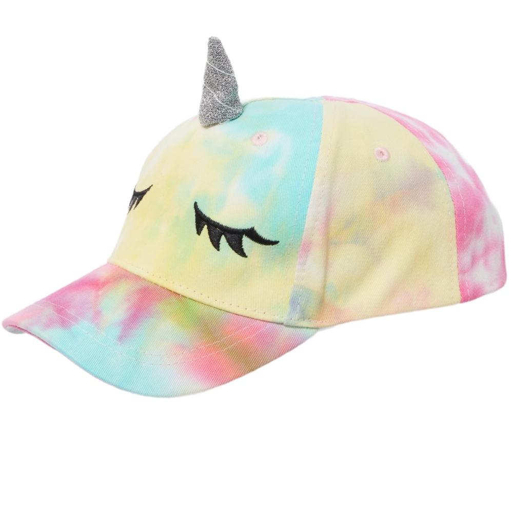 Girls Rainbow Unicorn 3D Peak Cap