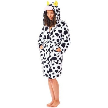 Women's Cow Dressing Gown