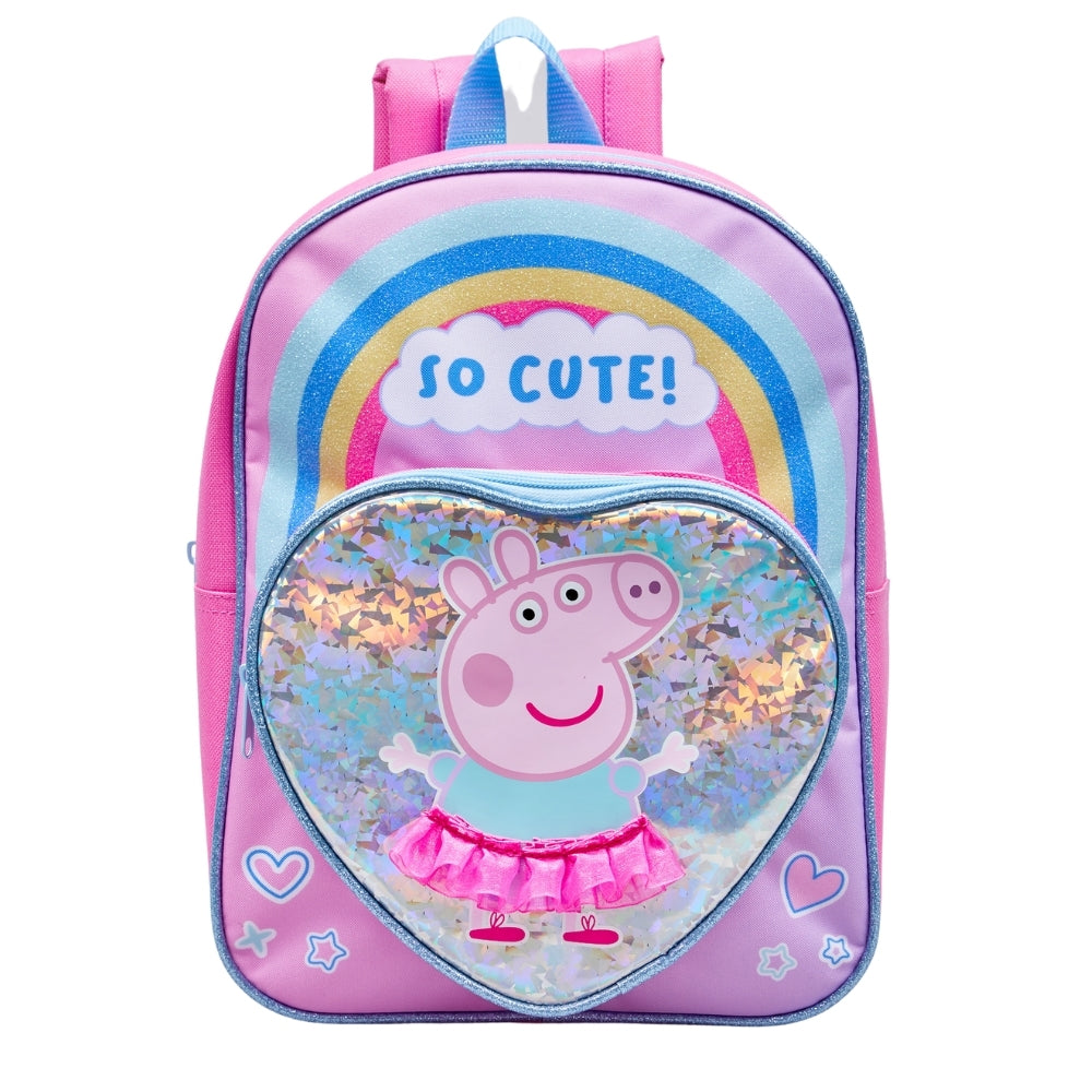 Peppa Pig Sequin Heart Backpack