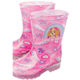 Paw Patrol Pink Rainbow Graphic Print Wellies Rain Boots