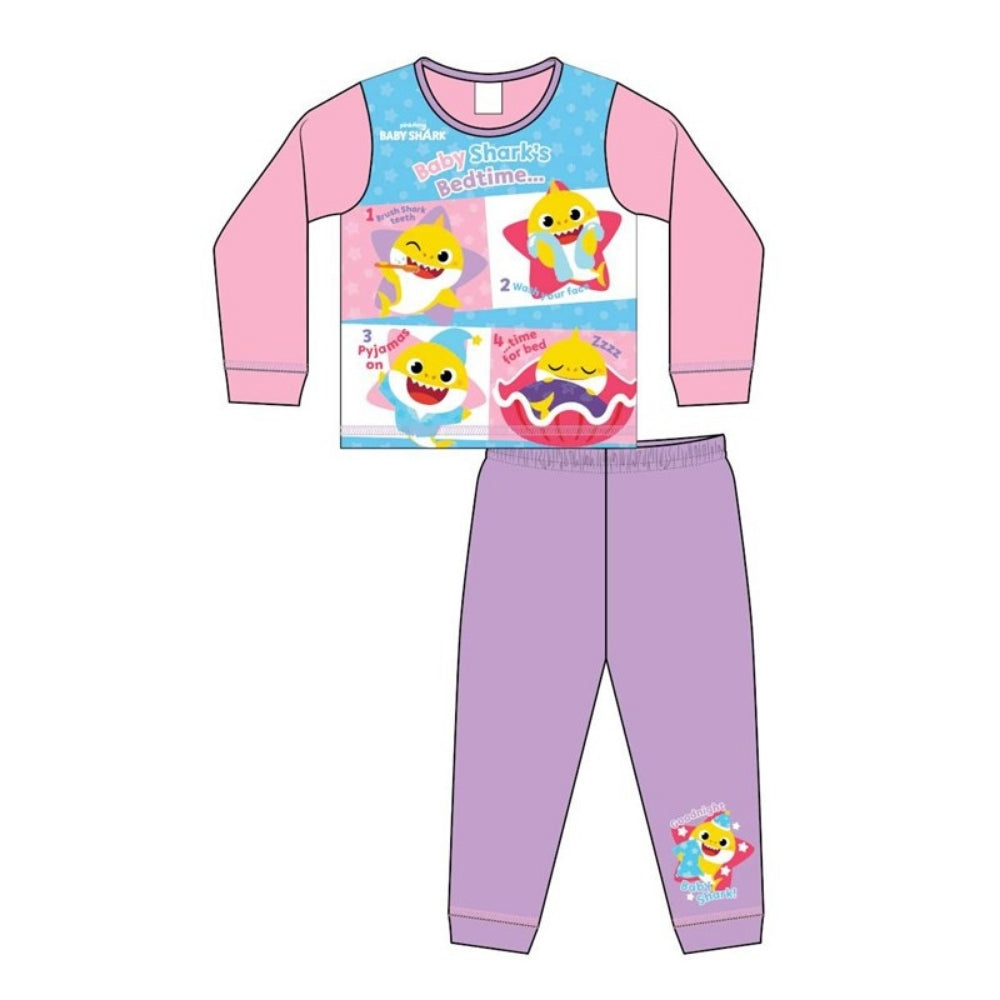 Childs Baby Shark Character Pyjamas