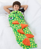 Dinosaur Green Novelty Sleeping Blanket