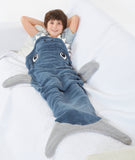 Shark Novelty Grey Blue Sleeping Blanket